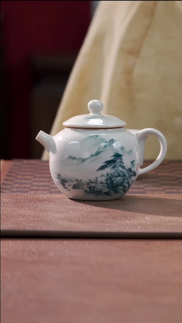 柴烧山水圆满壶aaaa