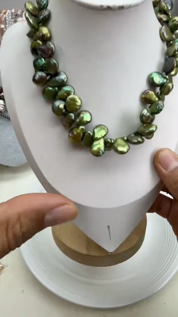 颈饰银S925镶嵌淡水珍珠1