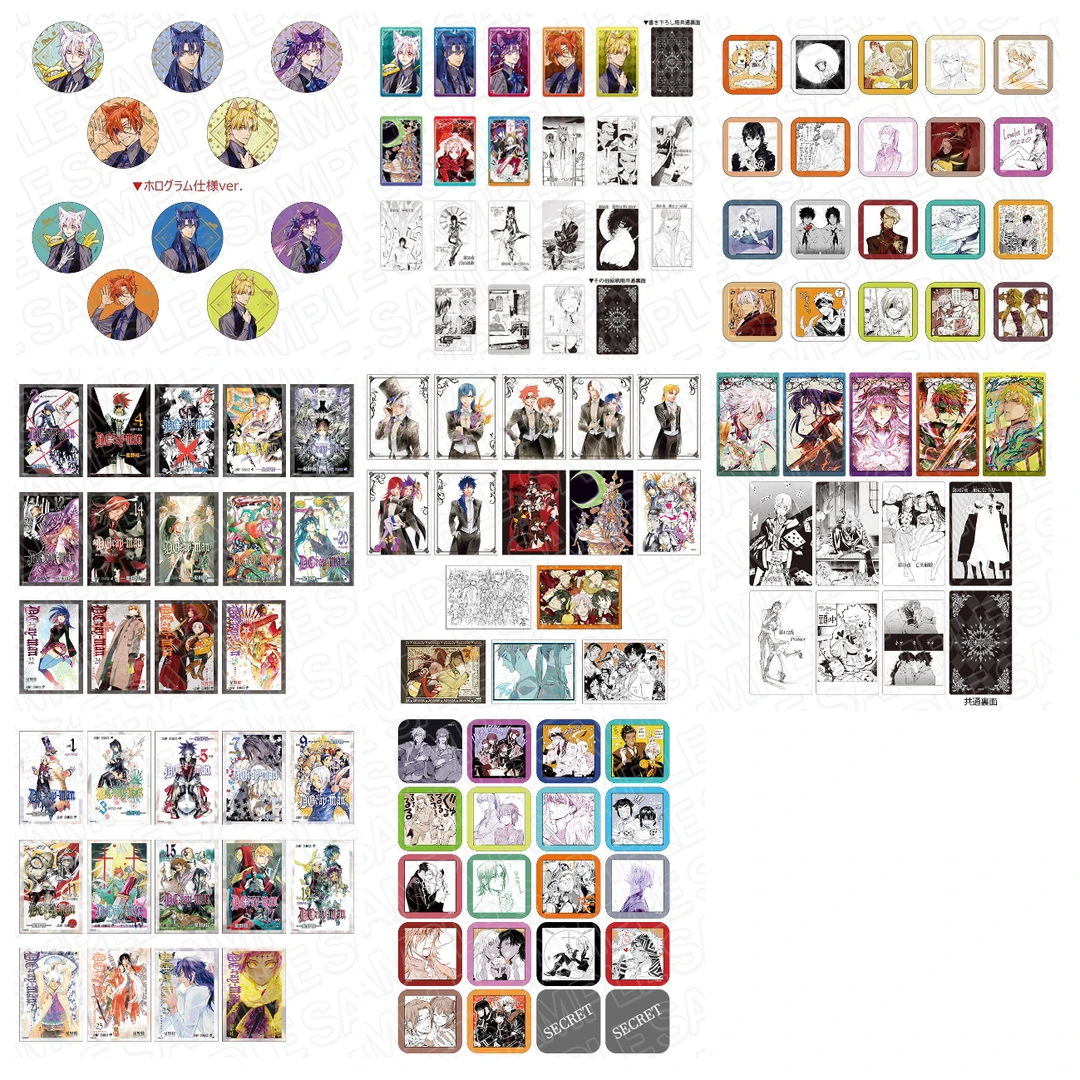 驱魔少年 星之祝祭上新!猫耳原画吧唧徽章收藏卡潮玩盲盒dgrayman