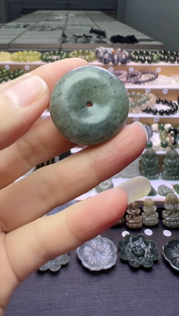 颈饰未镶嵌和田玉17号链接会绑好绳子配和田玉顶珠