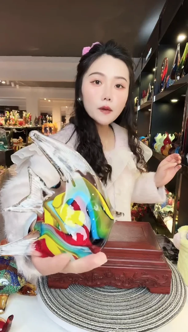 【闪购商品】茶盏琉璃摆件家居摆件