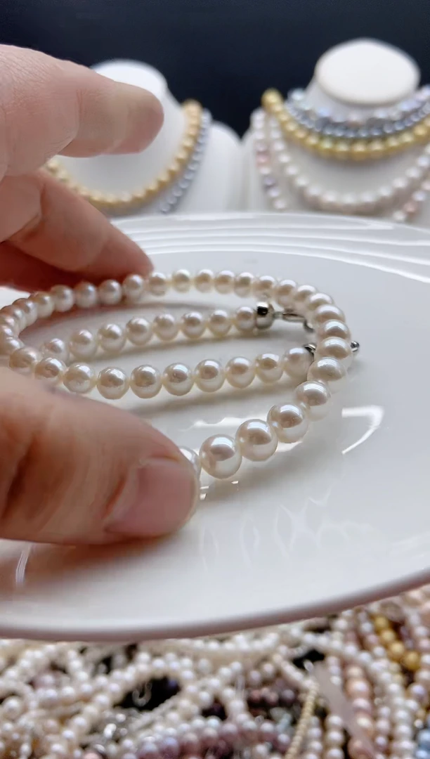 【闪购商品】淡水珍珠颈饰银S925镶嵌1