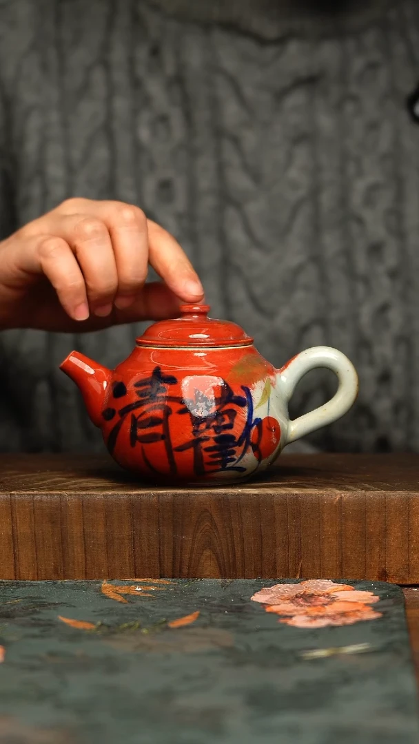 杯釉下彩手工手绘同款陶器