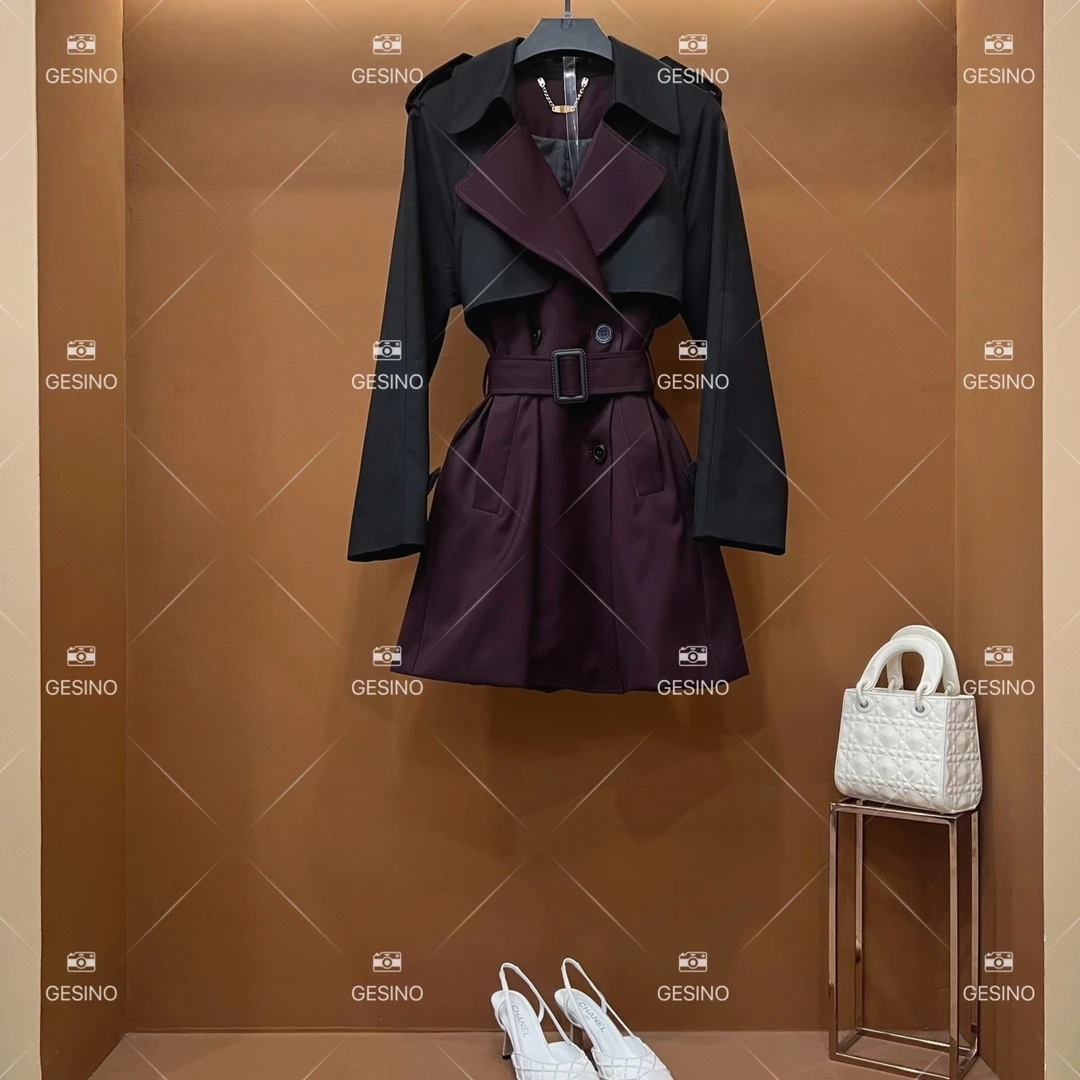 【露露】秋季轻奢卡其小香风时尚英伦小众外套显瘦气质女QD-2024712