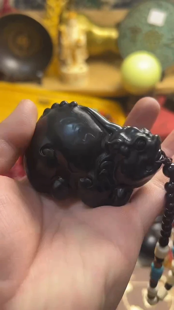 未镶嵌和田玉（墨玉）挂件主播推荐主播推荐