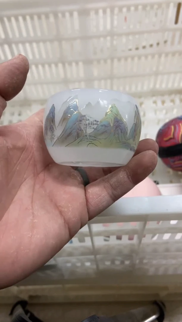 杯子瓷无运费险有瑕疵的摄影的产品有使用过的痕迹有点脏介意勿拍