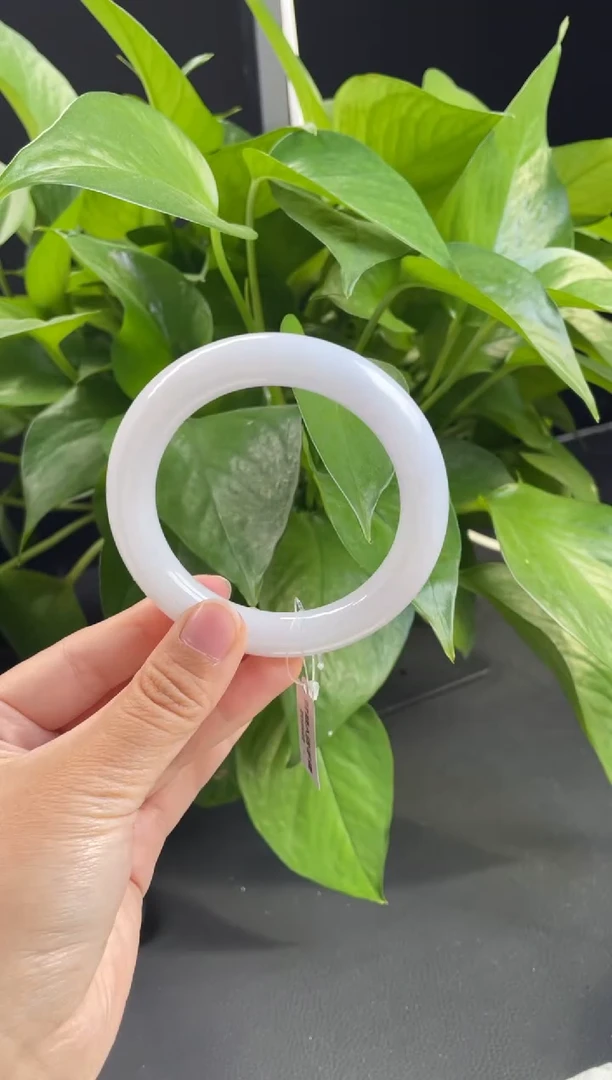 未镶嵌多多严选20#定制翡翠天然A货翡翠手镯56-58圈口