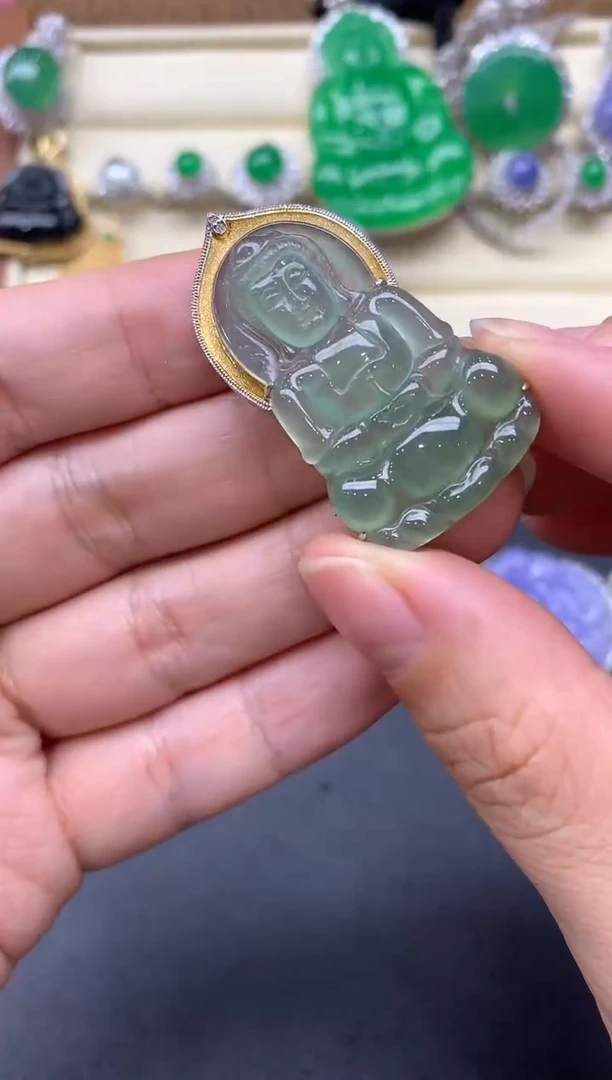 【闪购商品】翡翠颈饰18K金镶嵌429-中国好珍宝