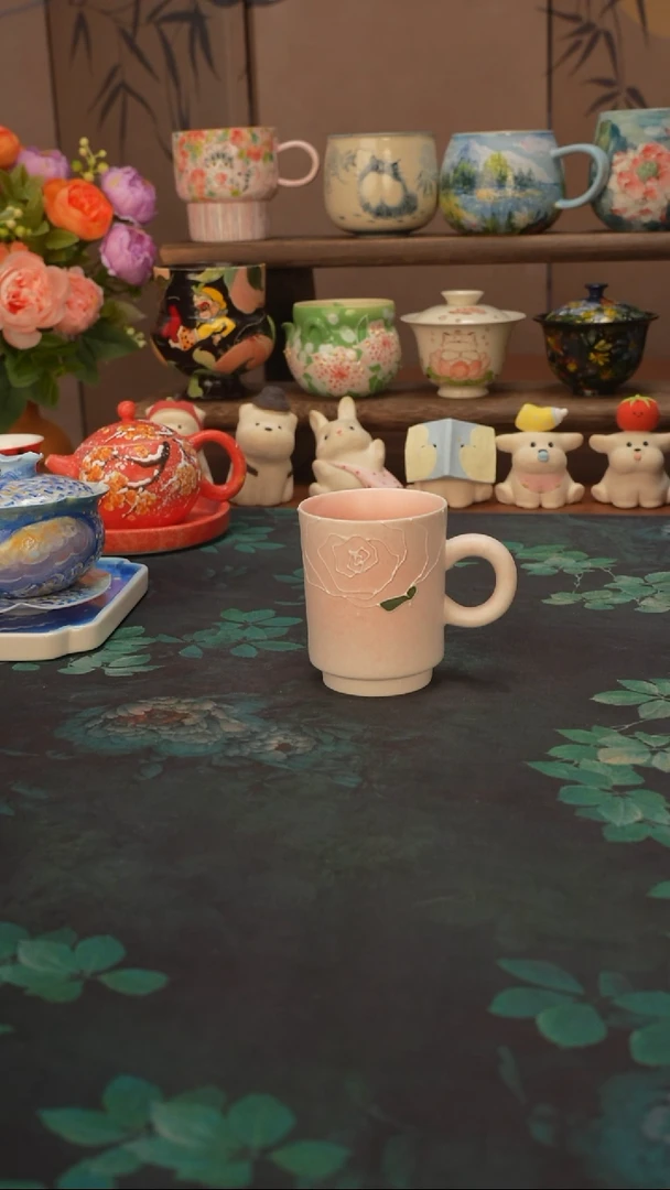 壹心  仙女粉玫瑰迷你马克杯