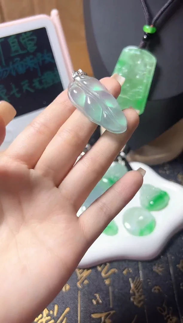 颈饰未镶嵌翡翠所见即所得，一图一物