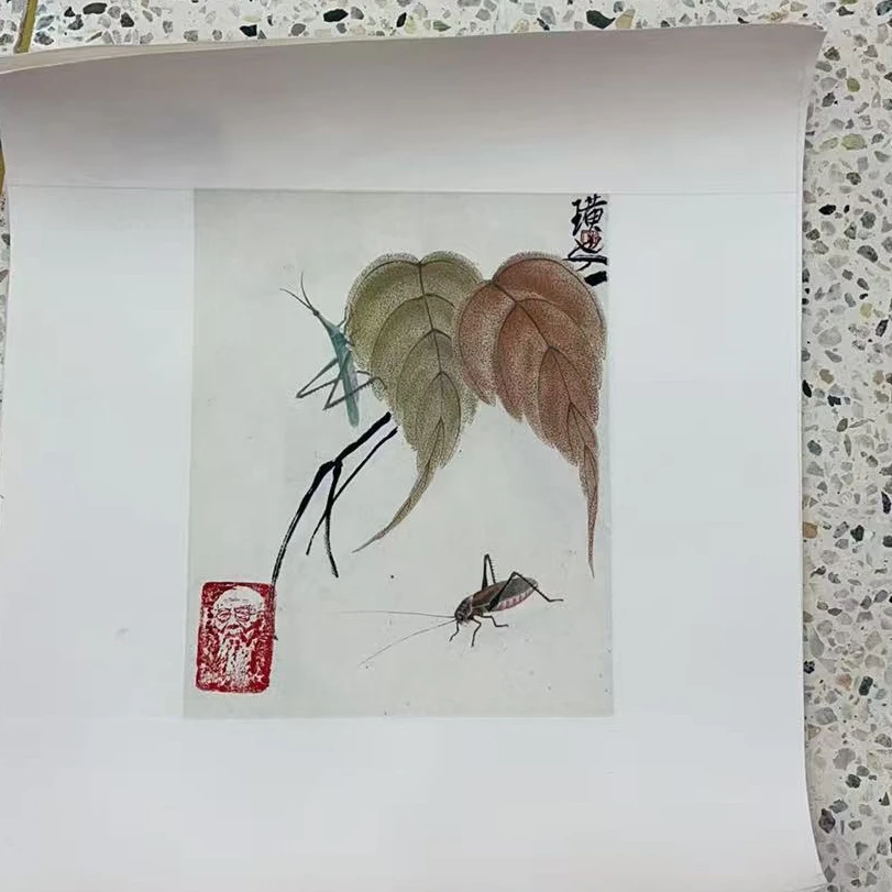 橱窗展示/暮雨文化//白石复刻版画28