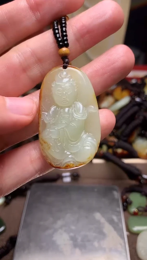 颈饰未镶嵌和田玉新疆料青海料清水和田玉吊坠