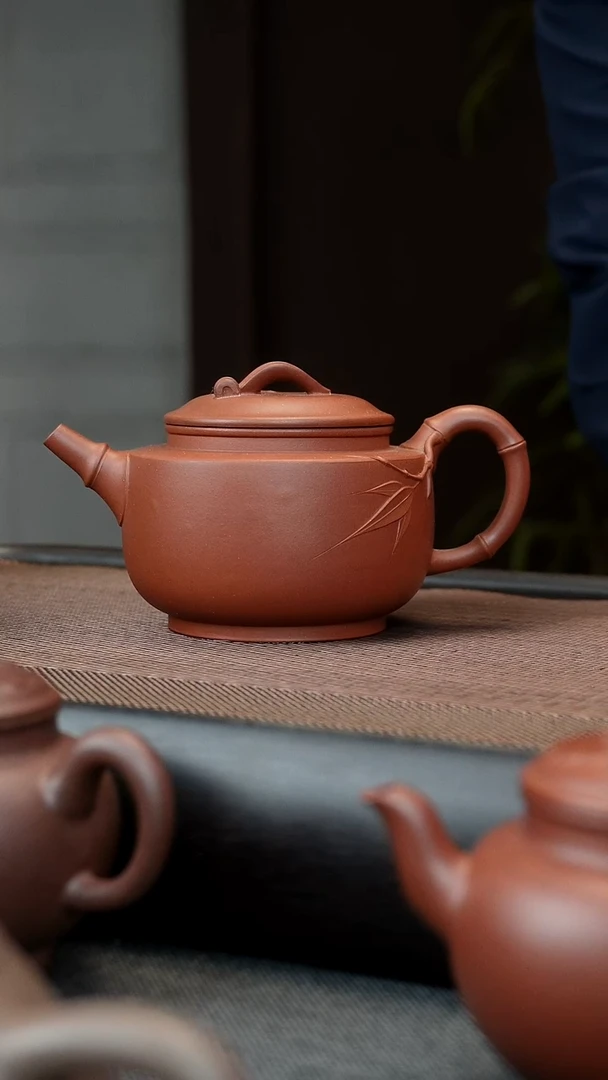 【闪购商品】紫砂茶壶竹段 清水泥 起泡了
