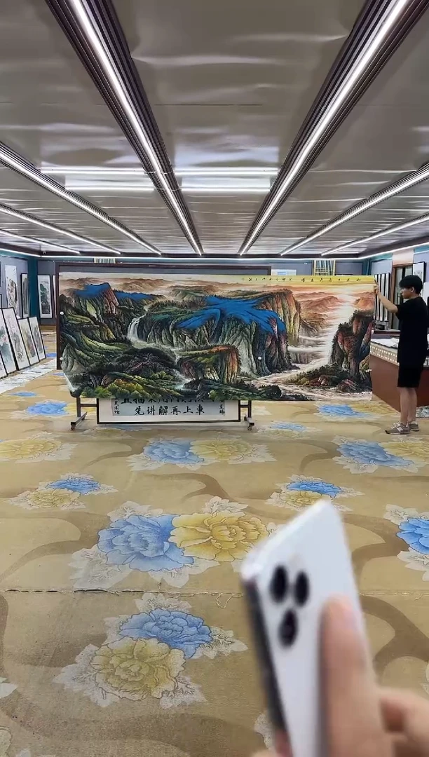 绘画绘画Y-张伦玉-大丈二-山水画