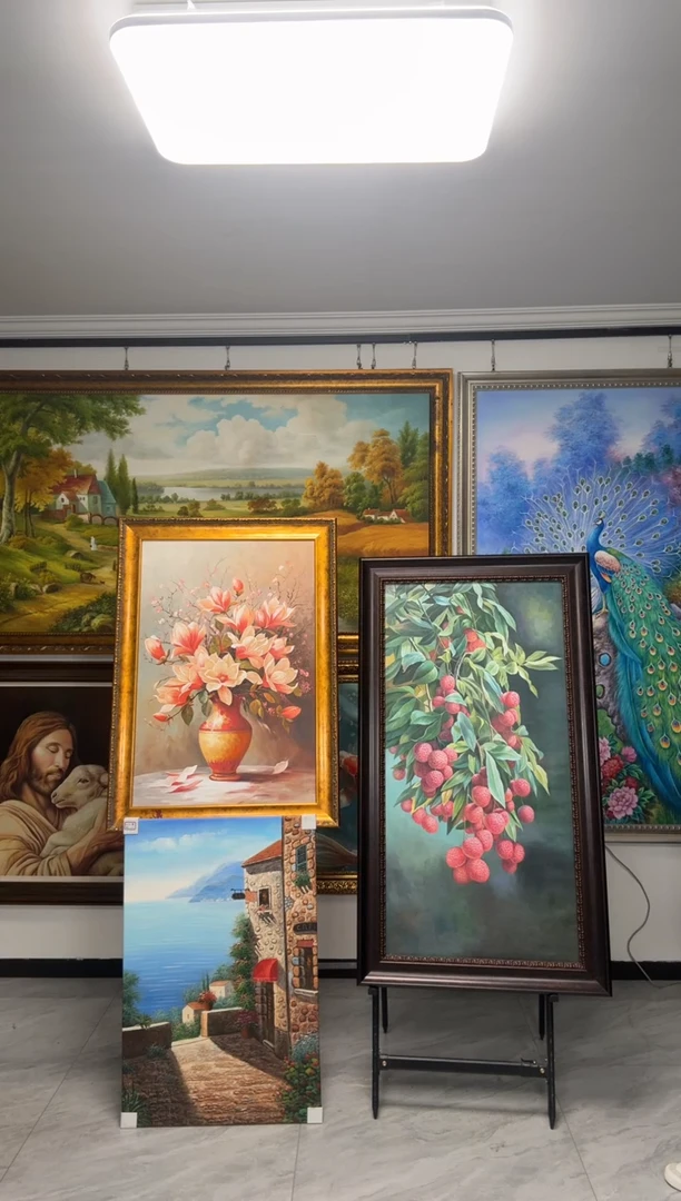 油画纯牛奶手绘油画荔枝60*120