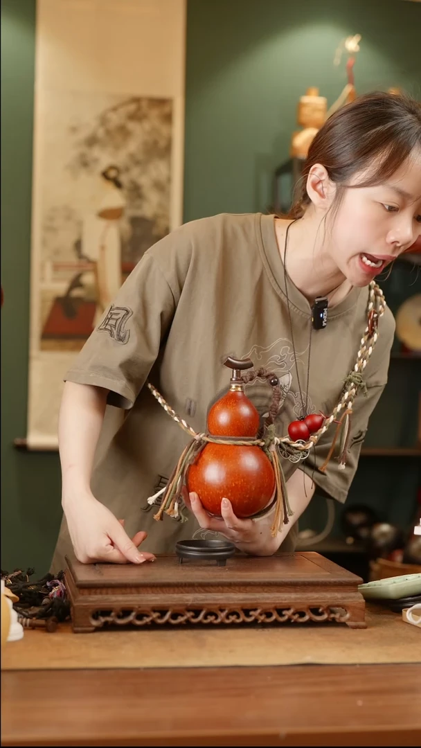 436号精品天然大漆酒葫芦一物一拍~