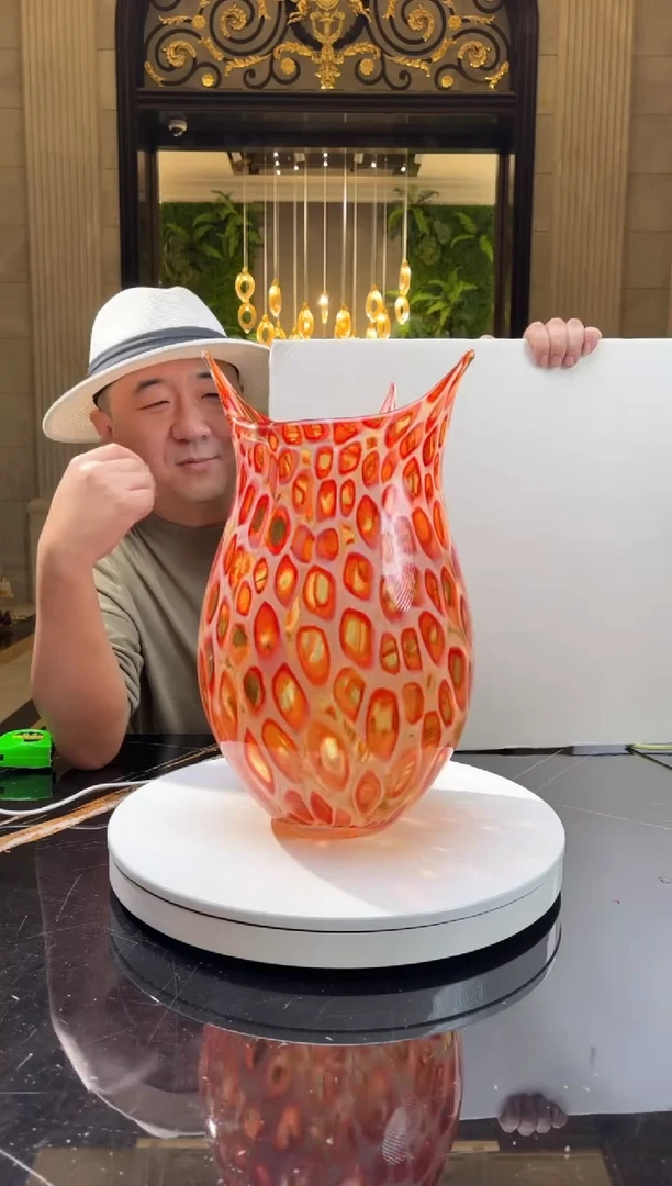 【闪购商品】茶宠AJ05636水晶琉璃艺术花器