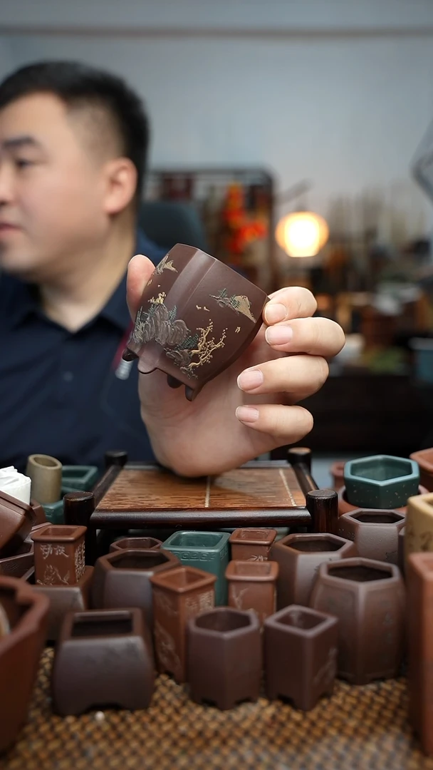 紫砂花盆長木軒精品紫砂