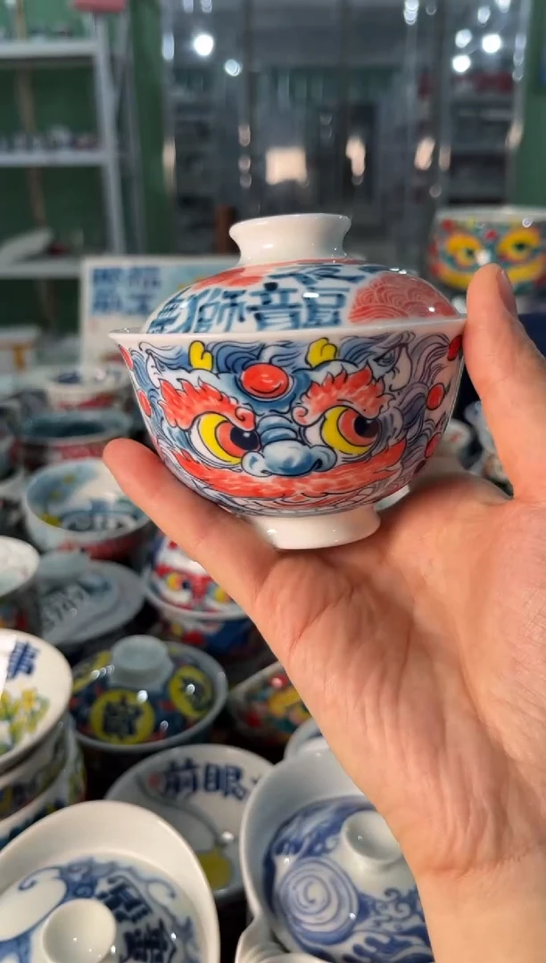陶瓷昨明景德镇陶瓷：盖碗