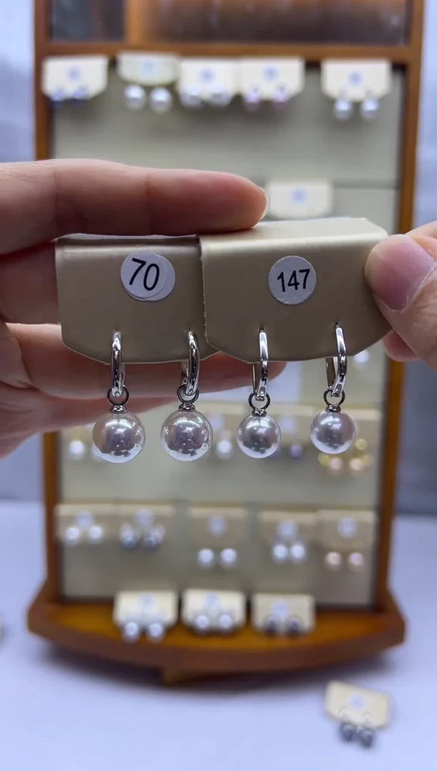 未镶嵌耳饰淡水珍珠147+70