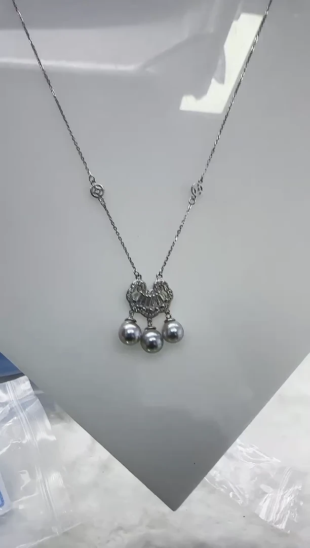 【闪购商品】海水珍珠DA银S925镶嵌c1449 套链7