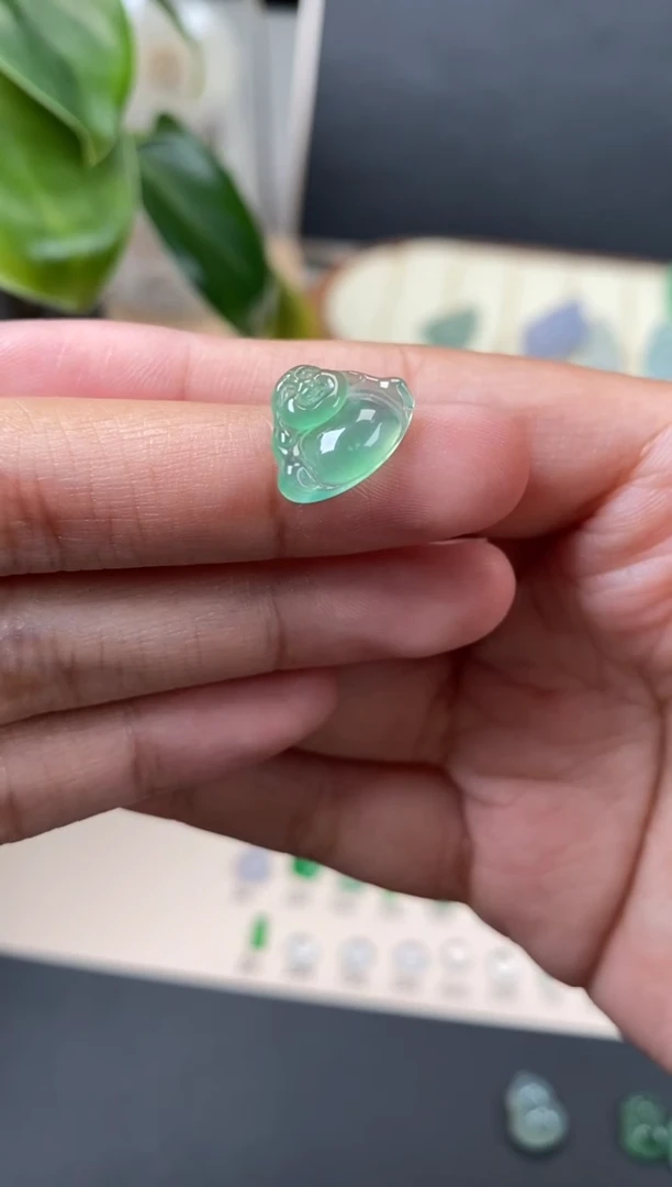 【闪购商品】翡翠颈饰未镶嵌翡翠冰晴佛公