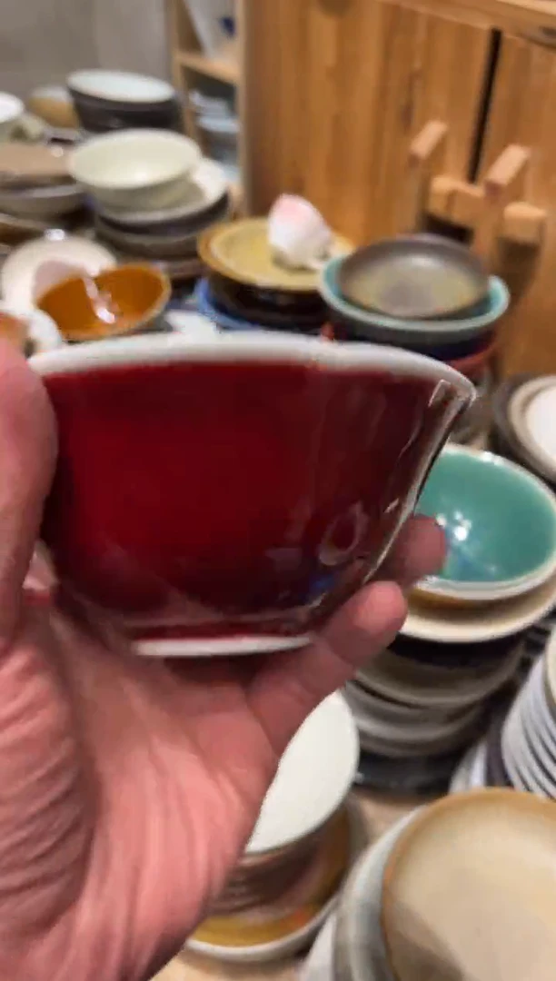 【闪购商品】瓷片658 微瑕红花瓣小我碗1个