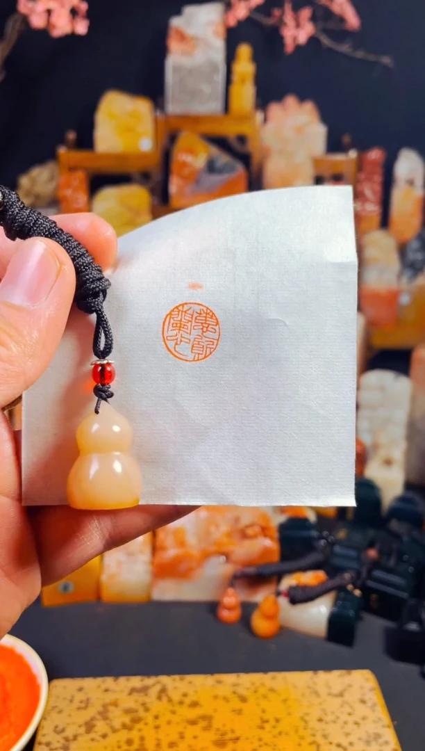 【闪购商品】老挝石印石手工篆刻《蕙质兰心》