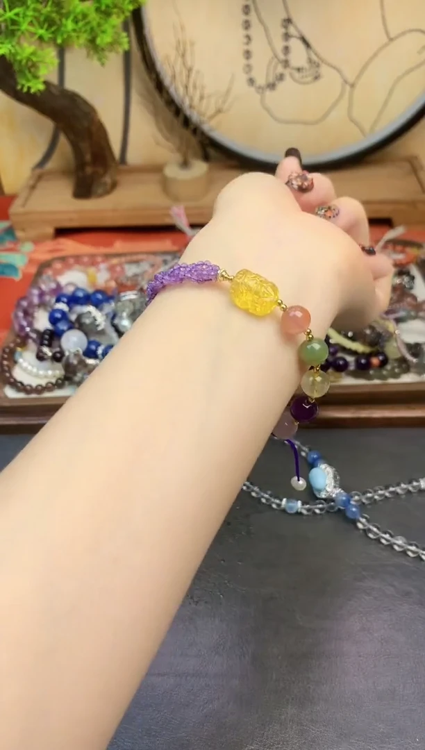 【闪购商品】紫晶手链未镶嵌107手串