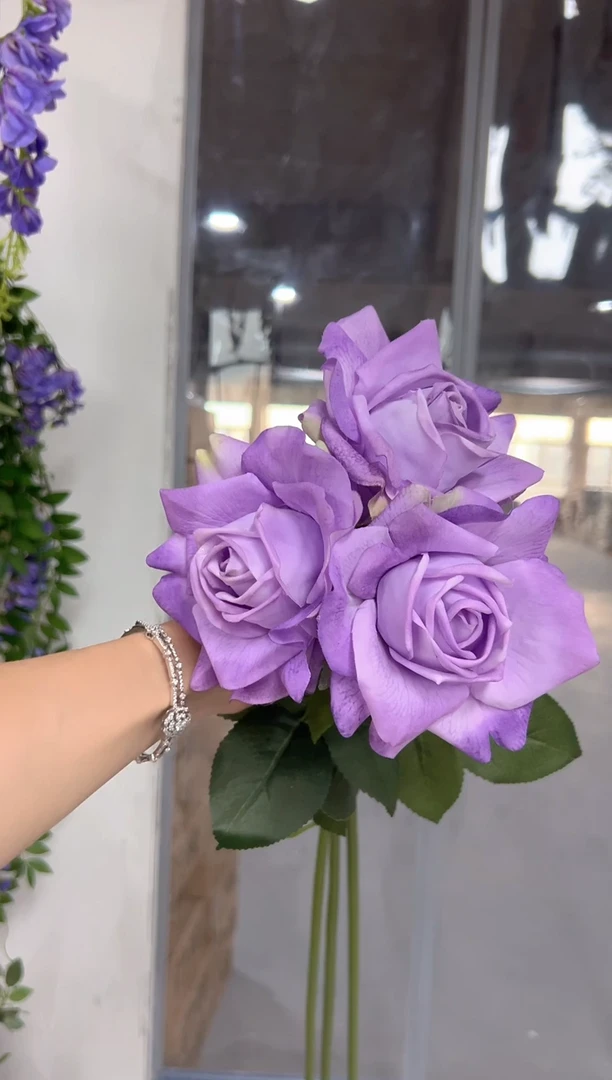 3枝紫色手感保湿水晶
