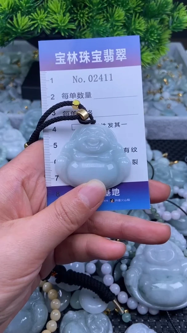 颈饰未镶嵌翡翠天然缅甸翡翠2411