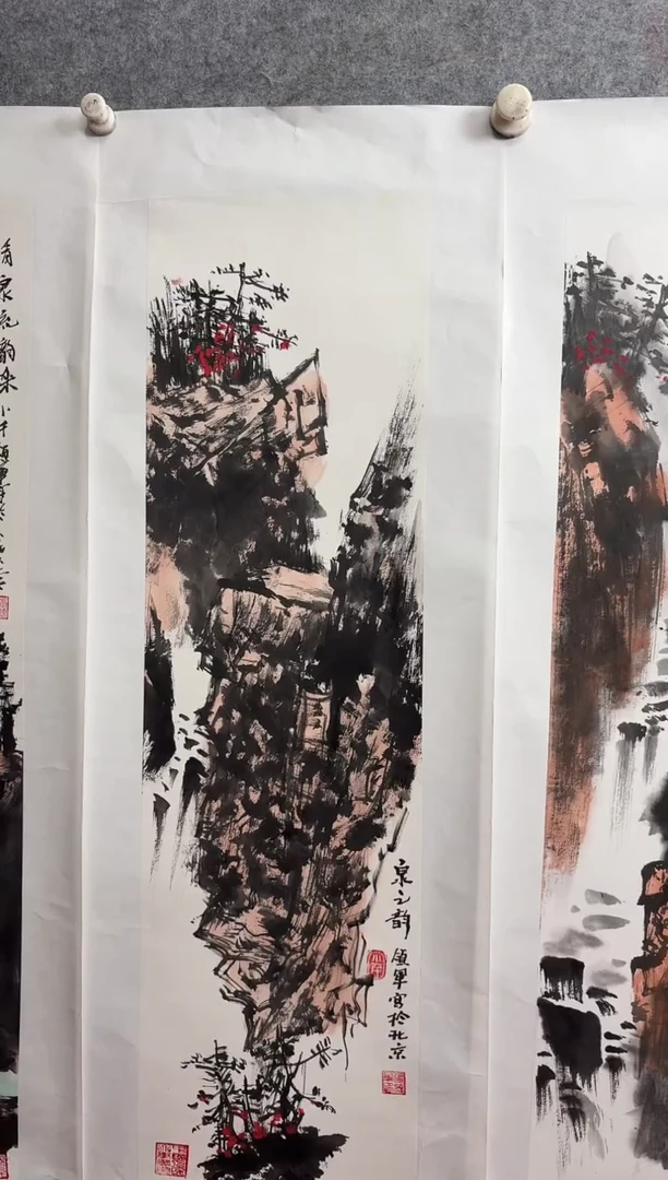 国画张领军手绘国画作品  2