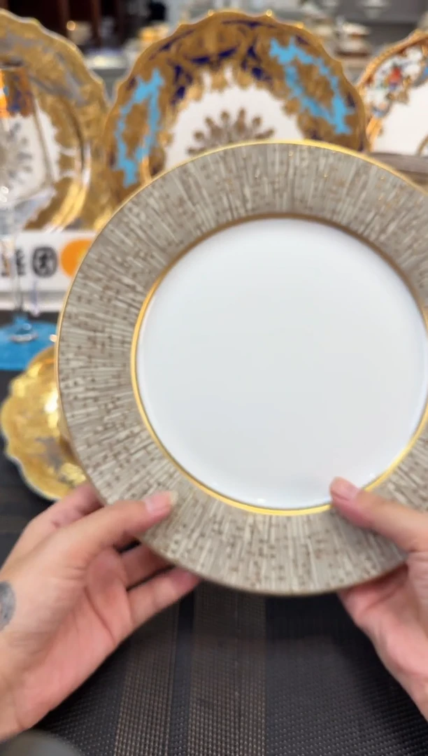 瓷片9英寸平盘  客户底标