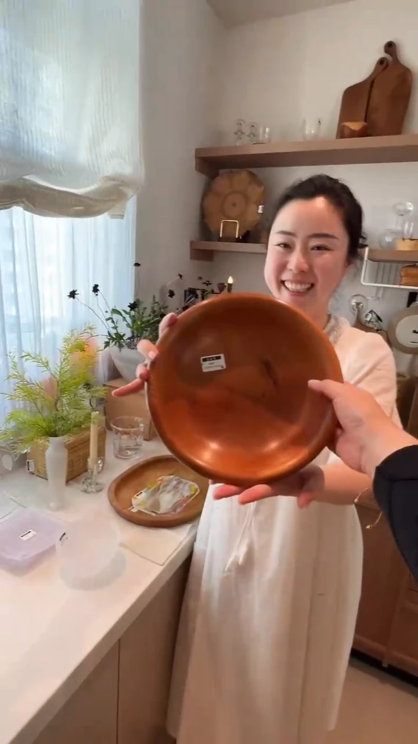 茶道摆件0000无垢木 木碗6315