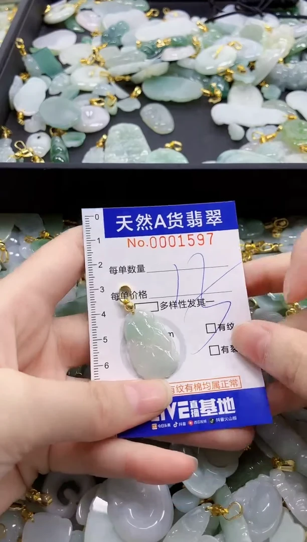 颈饰未镶嵌翡翠天然A货翡翠
