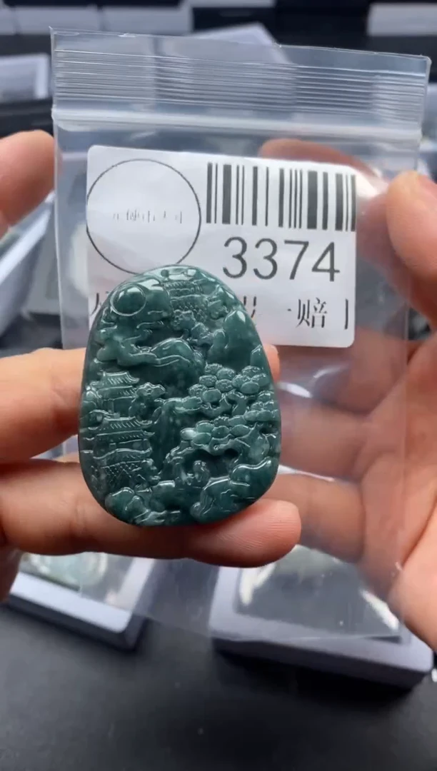 吊坠(不含链)未镶嵌翡翠3374