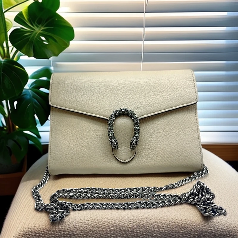 95新 GUCCI/古驰  钻扣酒神链条包  1153 7631