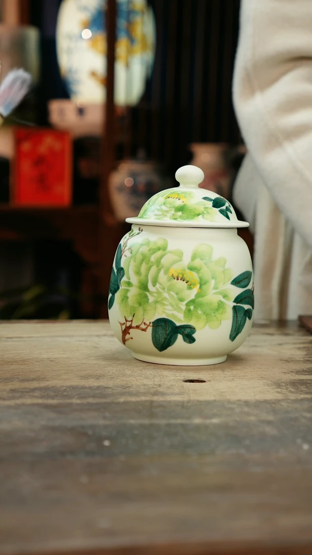 【闪购商品】瓷片景德镇纯手工釉下彩精品花瓶