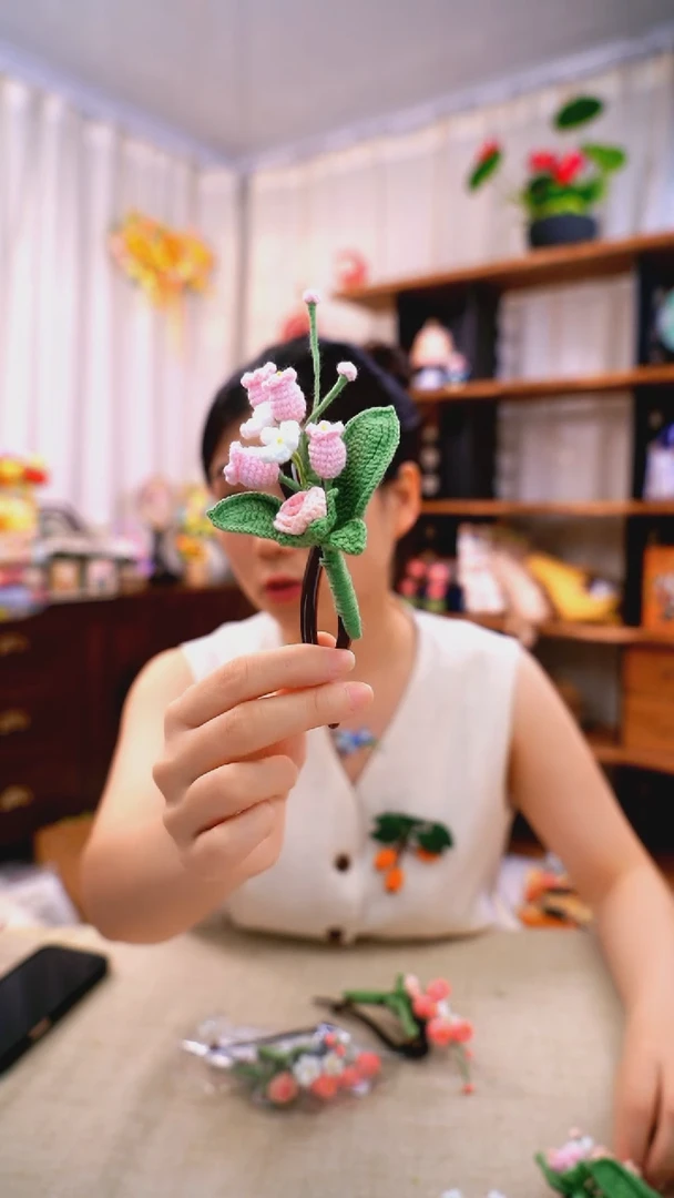 织绣【扭扭夹】纯手工非遗钩织