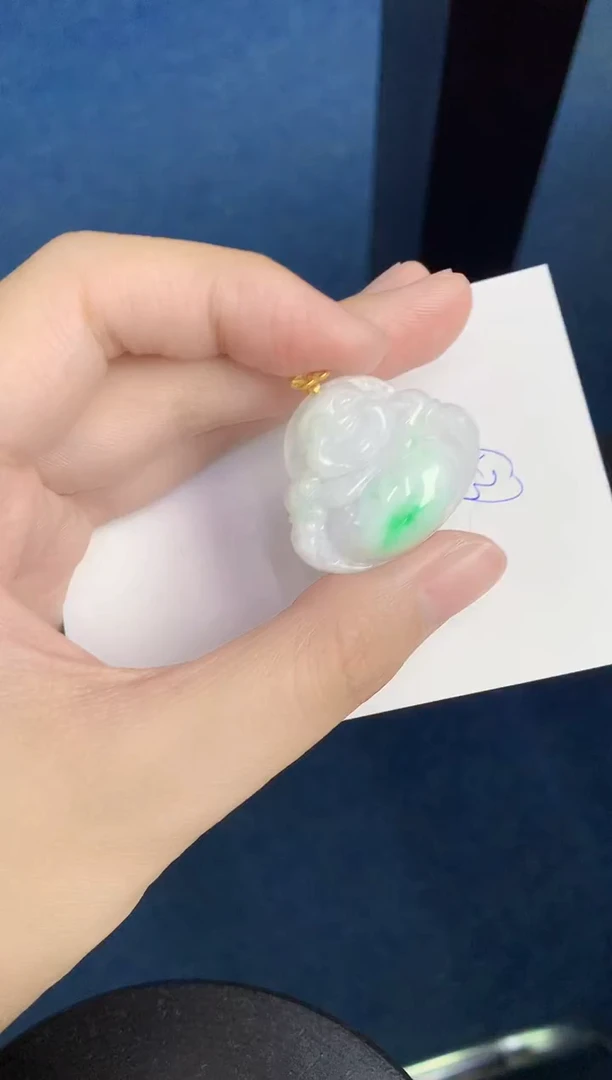 翡翠未镶嵌颈饰天然翡翠緬甸A貨