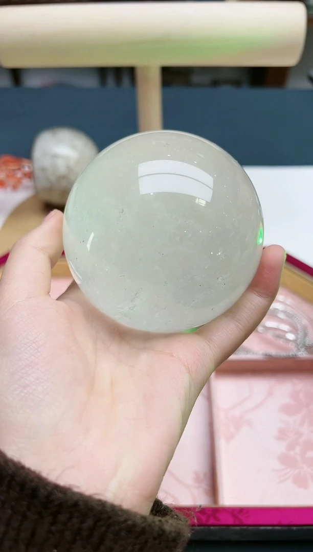 【闪购商品】水晶摆件未镶嵌水晶球摆件*1 ZD配底座