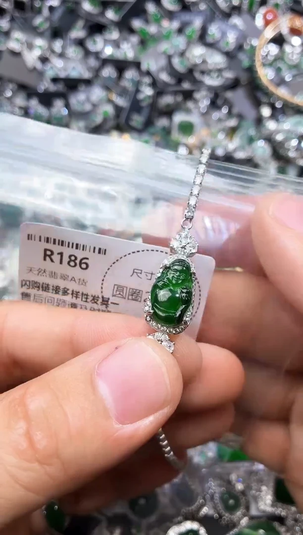 翡翠未镶嵌颈饰R186手链