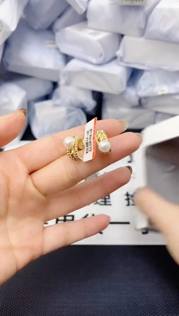 未镶嵌耳饰淡水珍珠ED1039