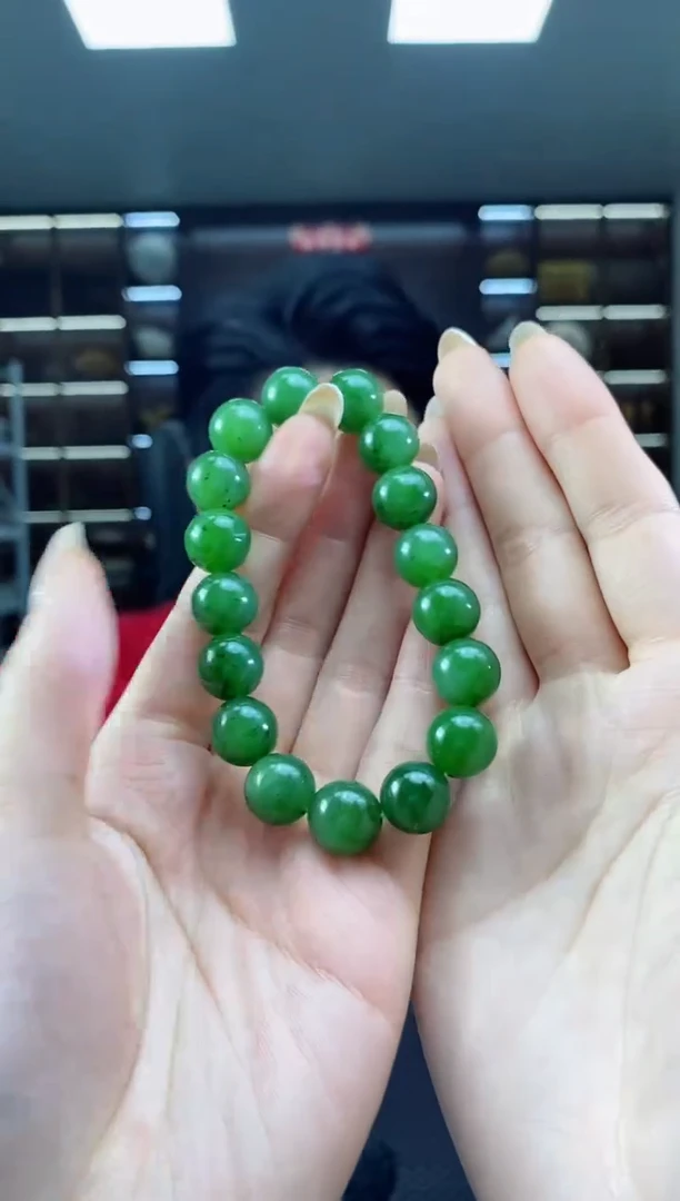 【闪购商品】和田玉手饰未镶嵌卡12圆珠