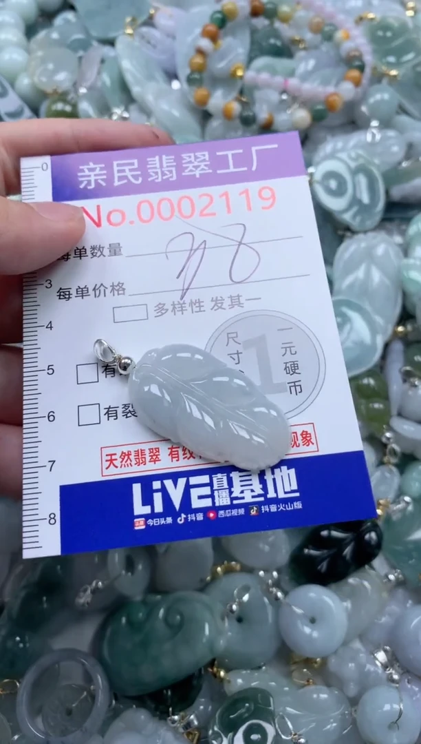 翡翠未镶嵌吊坠(不含链)2119
