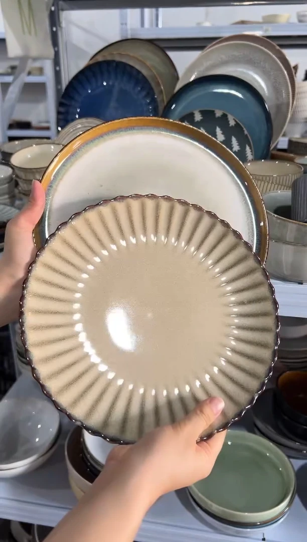 陶瓷外贸尾货瑕疵满20包邮X2 大盘组合