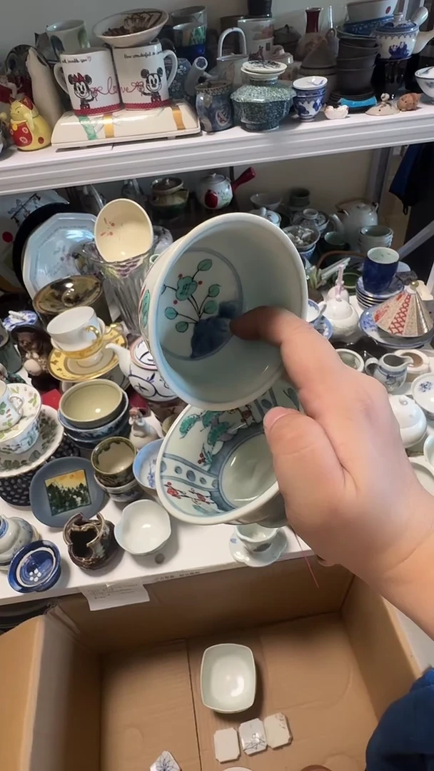 中古瓷器默认微瑕，不退不换-半*-半暖