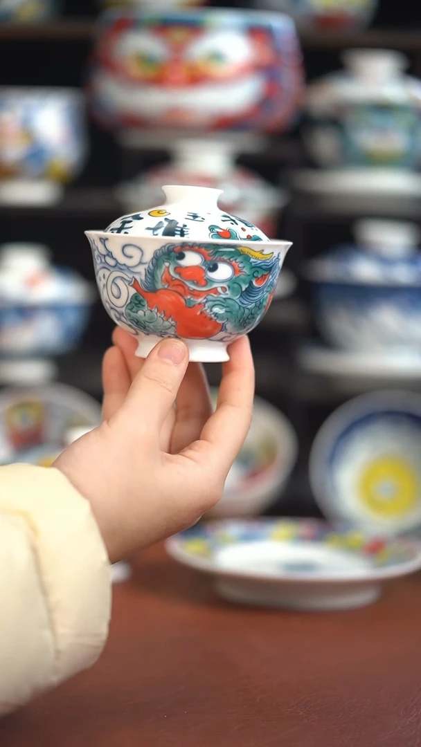 昨明貔貅盖碗（微瑕福利）