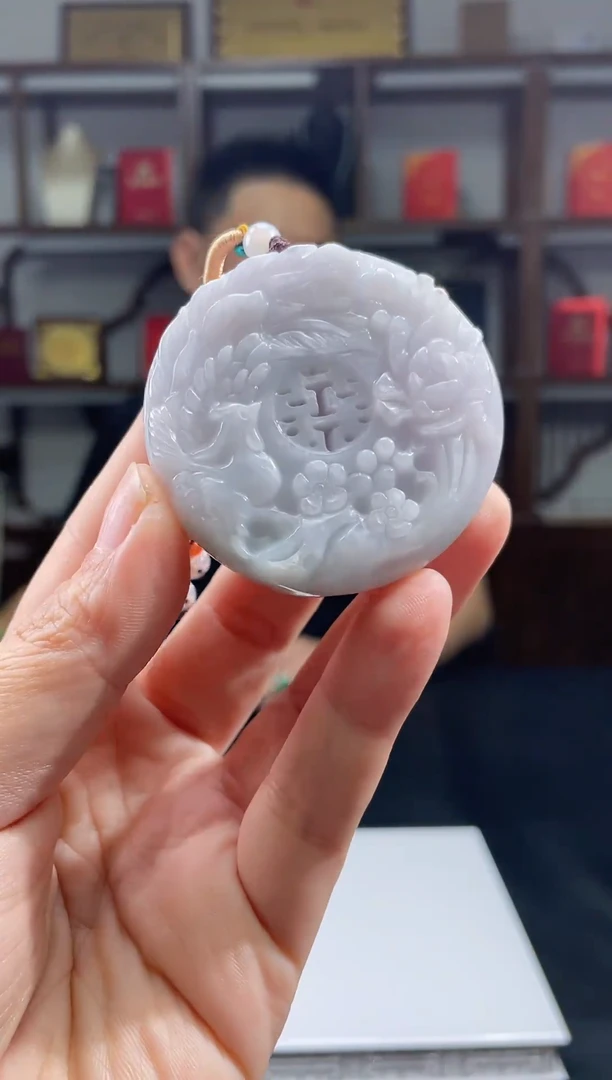 吊坠(不含链)未镶嵌翡翠天然A货翡翠多样性发其一JYZY-9.16-41