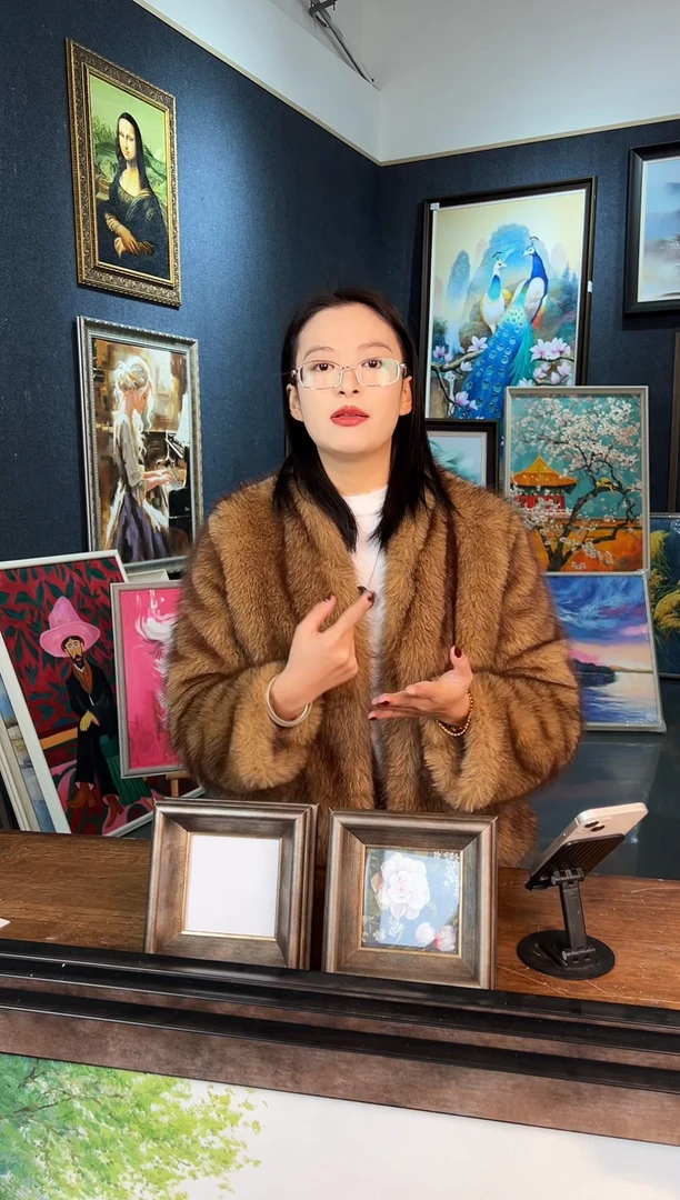 【闪购商品】油画金客隆油画 喜鹊 狮子